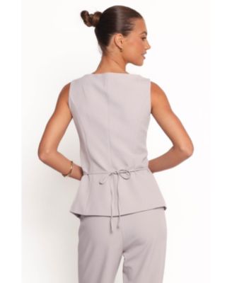 Women's Kernie Vest Top - Light Grey
