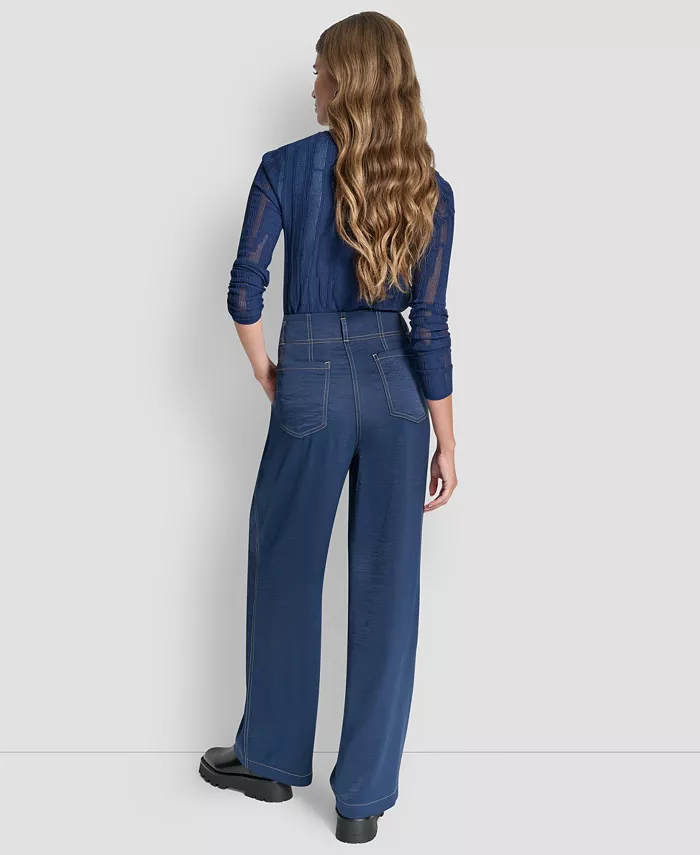 Women's Top Stitch Glazed Dressing Trousers - thumbnail 6