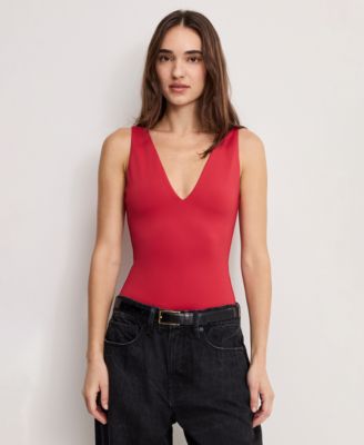 Women's Scuba V-Neck Bodysuit