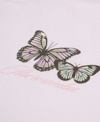 Girls Butterfly Graphics Short-Sleeve T-Shirt