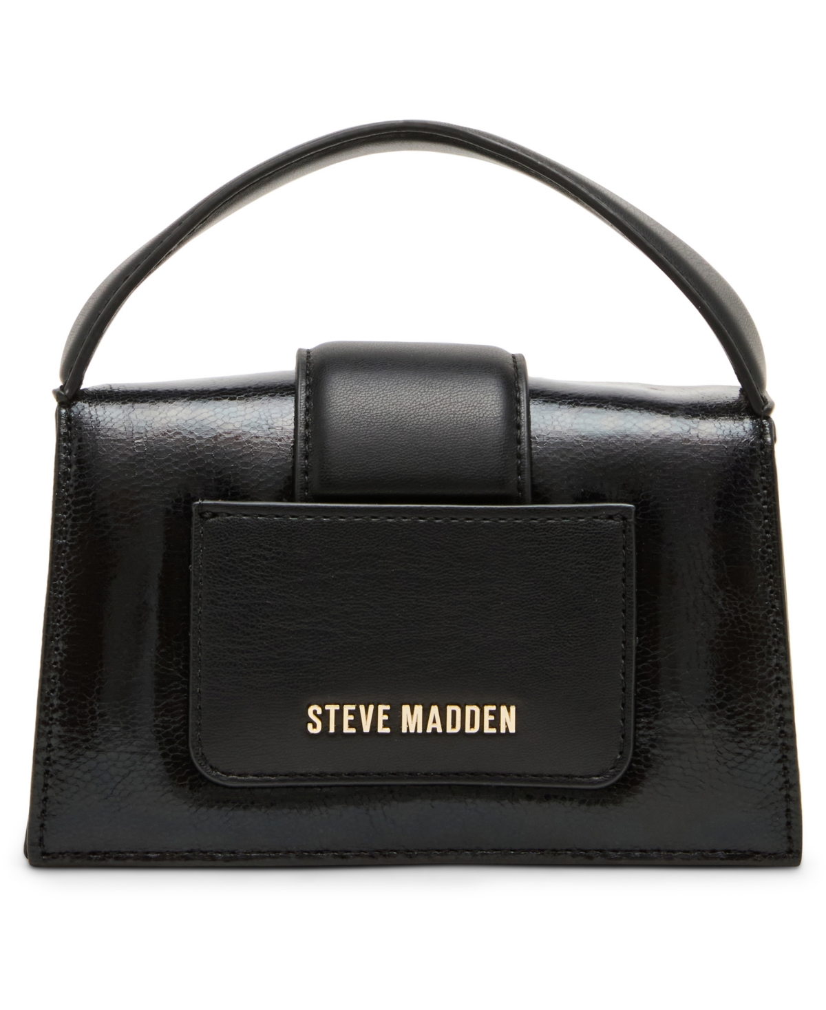 Steve Madden Bmishell Mini Micro Top Handle In Black