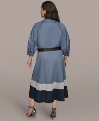 Plus Size Belted Shirt Dress