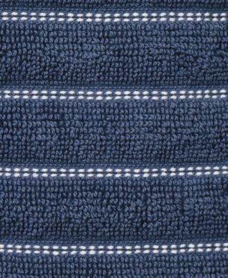 Skipping Stripe Wave Cotton Kitchen Towels, Set of 4