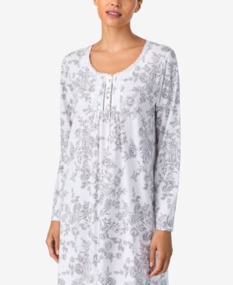 Women's Brushed Cotton Long Sleeve Nightshirt