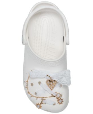 Jibbitz Laces and Faux Pearl Charms Kit from Finish Line