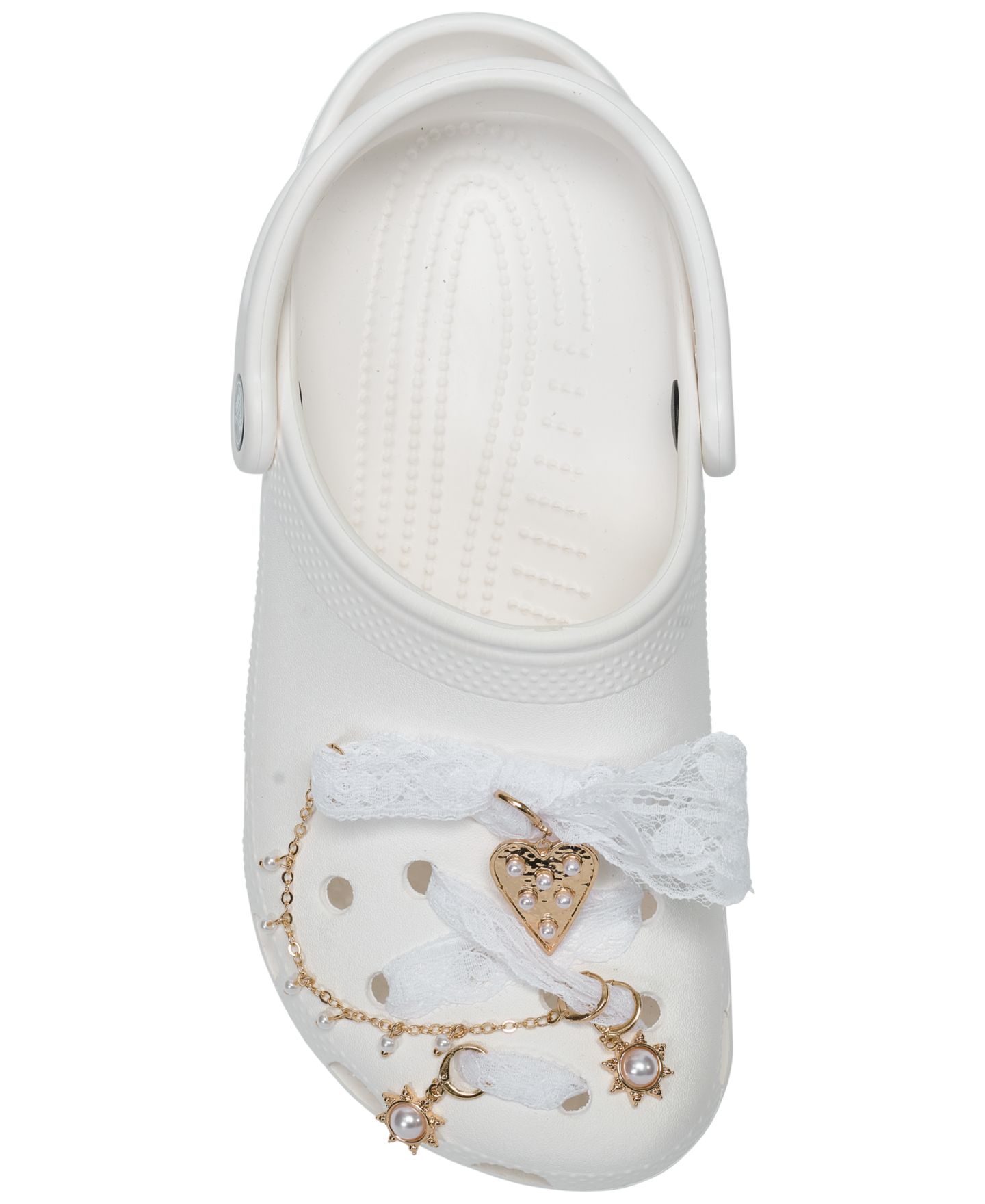 Аксессуары Crocs Jibbitz Laces and Faux Pearl Charms Kit, цвет: Белый / Разноцветный — фото 6