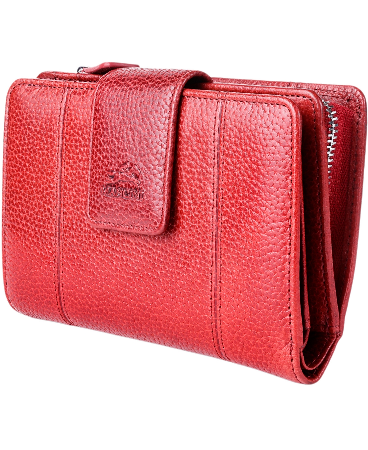 Mancini Fifth Avenue Rfid Secure Zipper Clutch