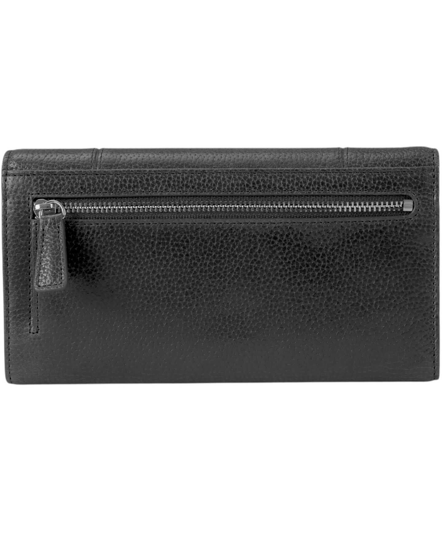 Женский кошелёк Mancini Fifth Avenue RFID Secure Trifold Wallet, цвет: Чёрный — фото 5