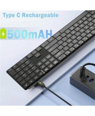 Wireless Keyboard and Mouse Combo- 2.4GHz Wireless Connection, Ultra Slim Silent Mouse and Keyboard, Adjustable 1600 DPI, Black