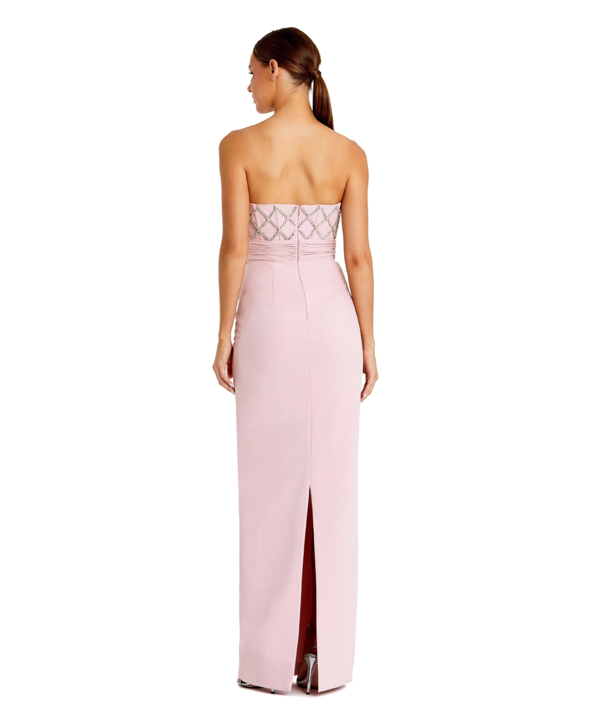 Mac Duggal Women's Strapless Embellished Crepe Gown With Bow