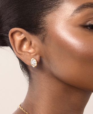 Gold Plated Crystal Luxe Mini Stud Earrings