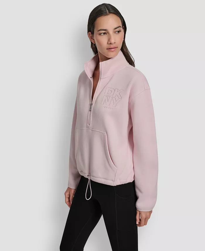 DKNY Women's Half-Zip Long-Sleeve Sweater - thumbnail 3