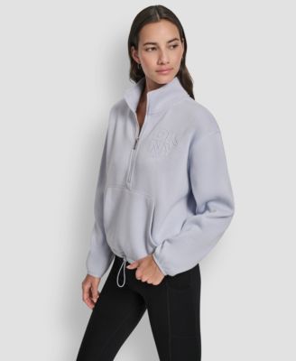 DKNY Women's Half-Zip Long-Sleeve Sweater