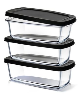 Airtight 6-Pc. Rectangular Bread Loaf Containers Set