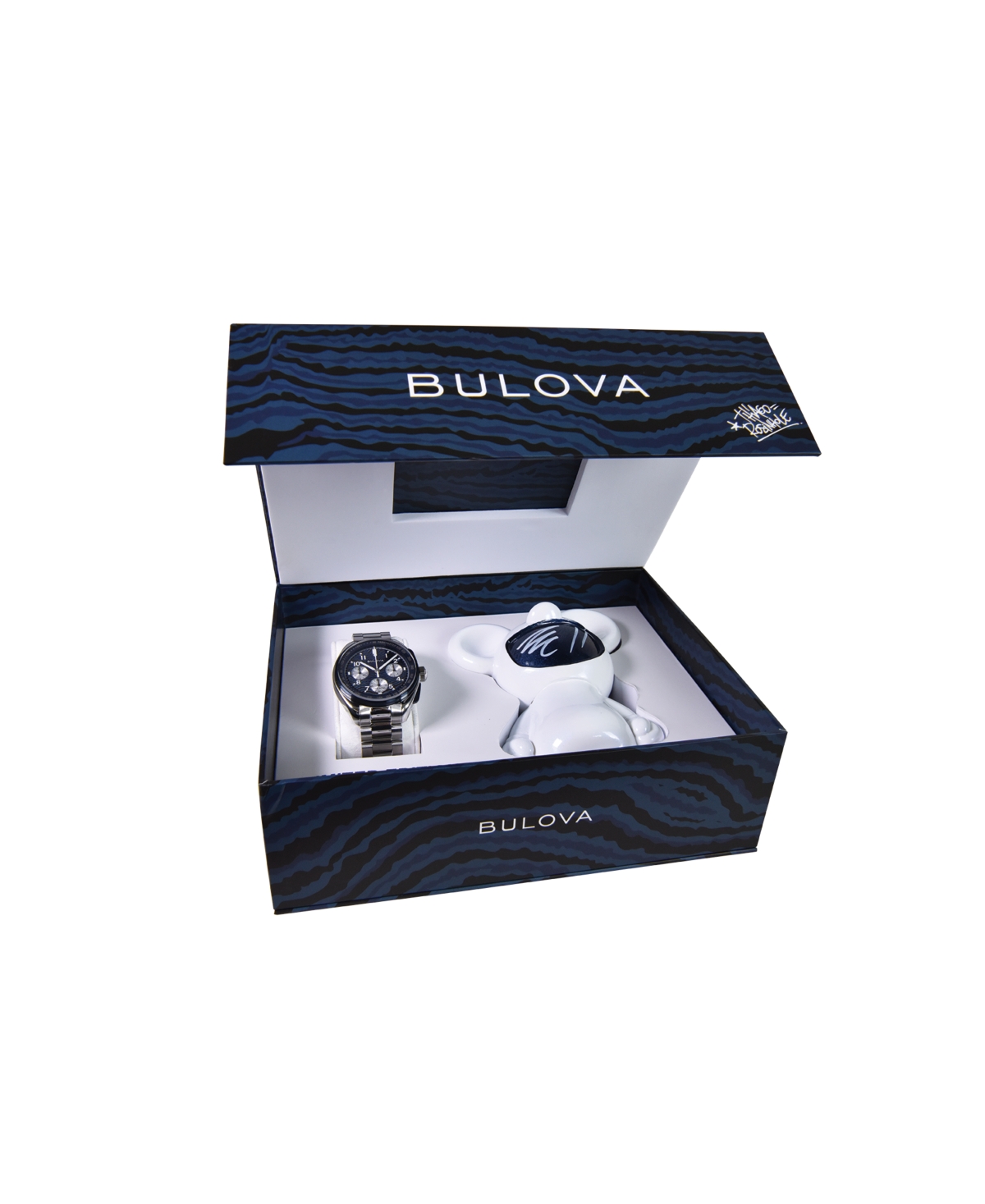 Bulova Men's Limited Edition 150th Anniversary Heritage Lunar Pilot Chronograph Silver-Tone Stainless Steel Bracelet Watch 43.5mm