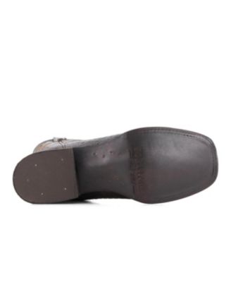 Men's Croco Embossed Leather Cowboy Boots