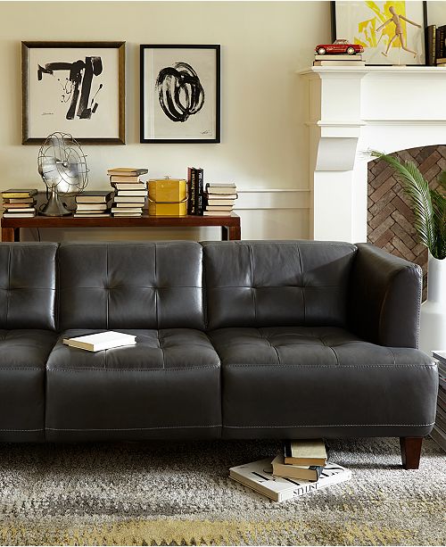 Macy's Fine Rug Gallery Neo Grey Vision Graphite 9'6" x 13'2" Area Rug