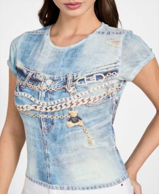 Women's Short-Sleeve Denim Sub R5 Top