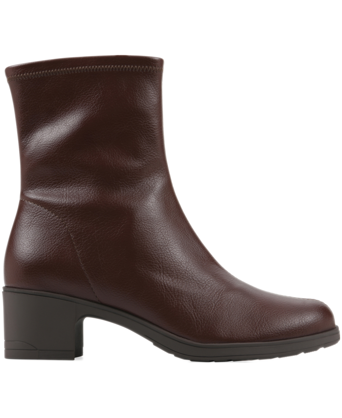 Cliffs By White Mountain Women's Huda Block Heel Bootie In Brown