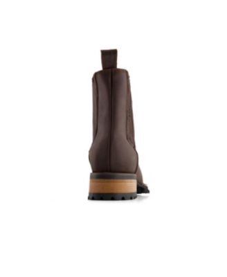 Men's Leather Chelsea Boots with side Zipper