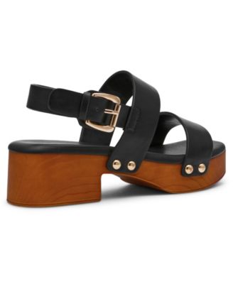 Women's Fern Platform Wooden Block Heel Sandals