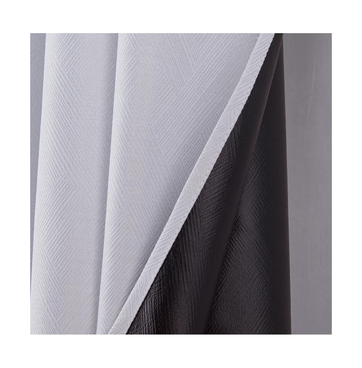 Rt Designers Collection Barron 100% Blackout Grommet Curtain Panel 54" x 90" White