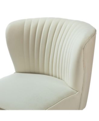 Velvet Accent Chair with Gold Metal Legs for Bedroom Guest Room Vanity