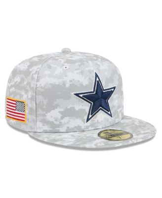 New Era - Men's White Dallas Cowboys 2025 Salute to Service Fan Pack 59FIFTY Fitted Hat