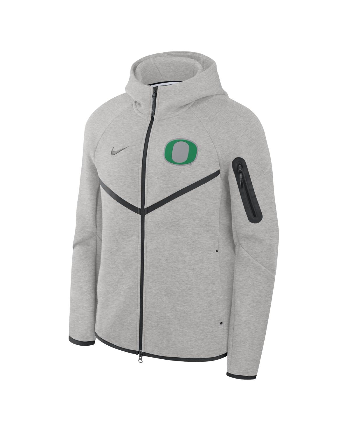 Nike Men's Gray Oregon Ducks Tech Fleece Full-Zip Windrunner Hoodie