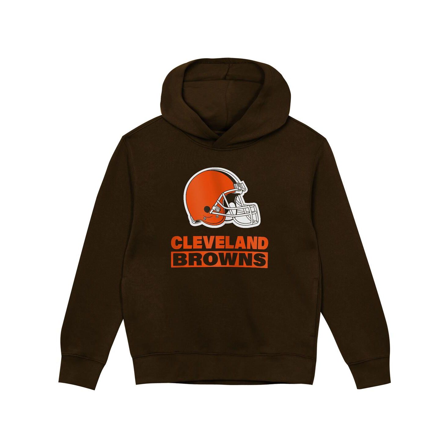 Худи Outerstuff Brown Cleveland Browns Back to Basics для мальчиков — фото 3