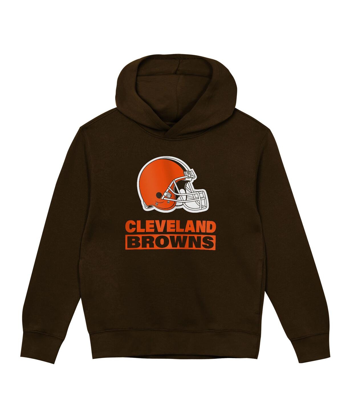 Outerstuff Preschool Brown Cleveland Browns Back To Basics Hoodie In Burgundy