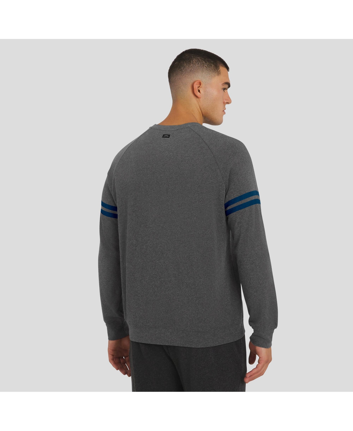 J. Palmer Men's Dark Heather Gray Dallas Cowboys Players Lounge Raglan Tri-blend Sweatshirt In Gray