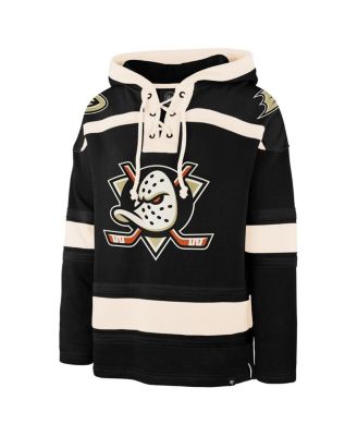 Men's Black Anaheim Ducks Superior Lacer Hoodie
