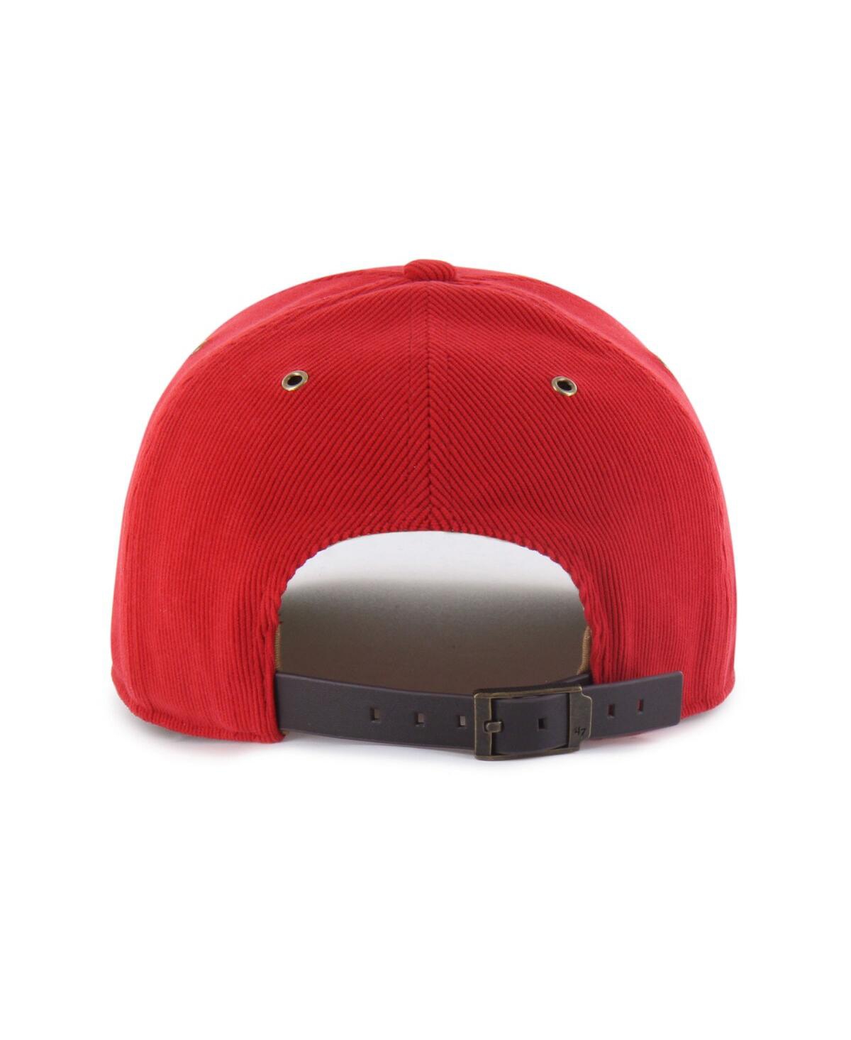 47 Brand Men's And Women's Red Wisconsin Badgers Collections Golden Age Corduroy Hitch Adjustable Hat In Red