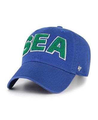Women's Royal Seattle Seahawks Zoey Clean Up Adjustable Hat