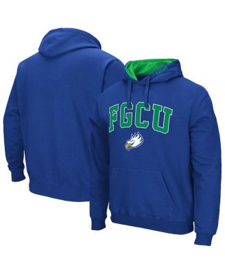 Colosseum - Men's Blue Florida Gulf Coast Eagles Arch Logo 3.Pullover Hoodie