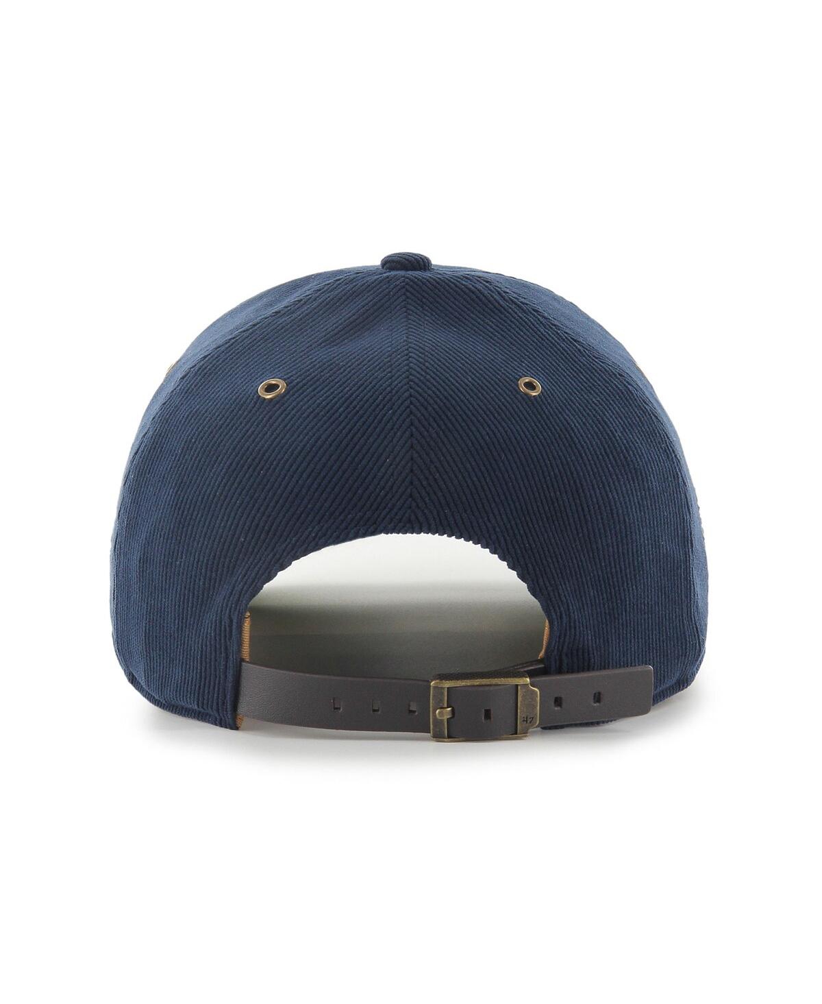 47 Brand Men's And Women's Navy Michigan Wolverines Collections Golden Age Corduroy Hitch Adjustable Hat In Blue