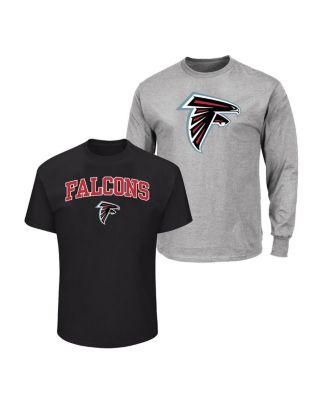 Men's Black/Heather Gray Atlanta Falcons Big & Tall 2-Pack T-Shirt Set