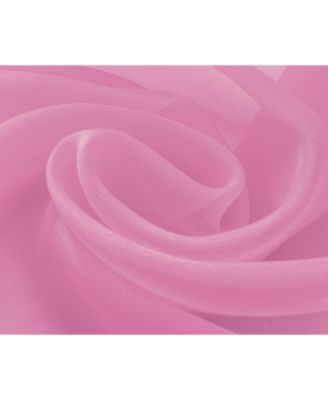 RT Designer Collection Celine Sheer Luxurious Modern Design Curtain Panel 54" x 84" Pink