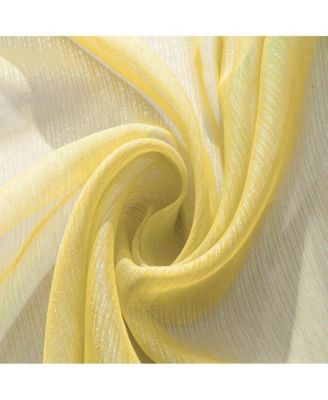 Ramallah Lonnie Grommet Curtain Panel - 54x90", Lemon