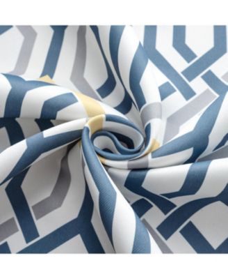 RT Designer Collection Rory Printed Blackout Luxurious Decorative Grommet Curtain Panel 54" x 84" Yellow