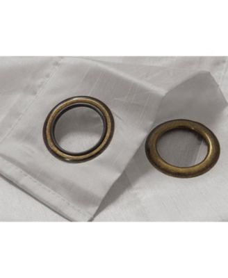 RT Designer Collection Nancy Grommet Luxurious Modern Design Curtain Panel 54" x 95" Silver