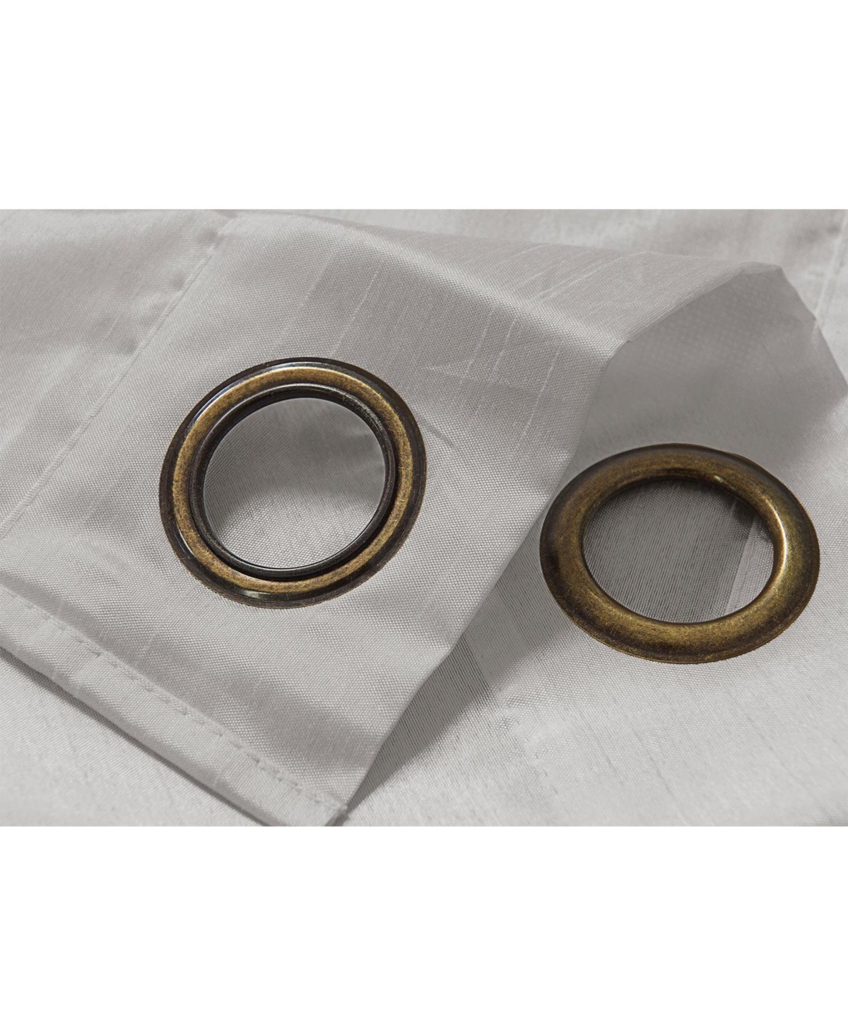 Rt Designer Collection Nancy Grommet Luxurious Modern Design Curtain Panel 54" x 95" Silver