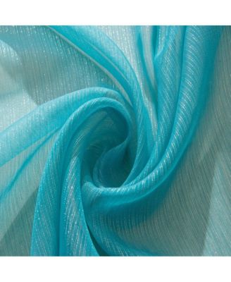 Ramallah Lonnie Grommet Curtain Panel - 54x90", Aqua
