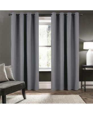 Cabana 100% Blackout Grommet Curtain Panel 54" x 90" Charcoal