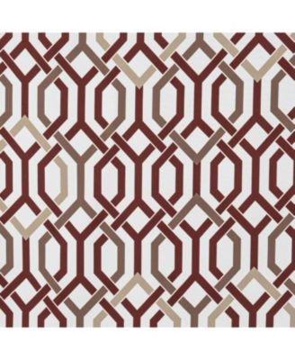 RT Designer Collection Rory Printed 2 Pack Blackout Luxurious Decorative Grommet Curtain Panel 36" x 84" Burgundy