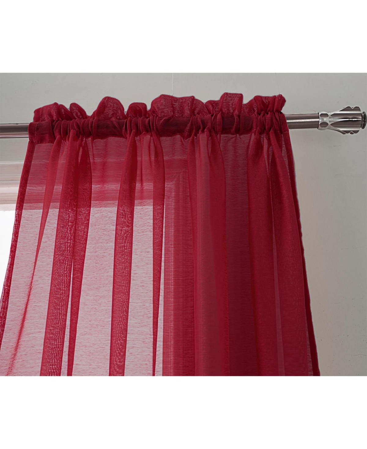 Rt Designer Collection Celine Sheer Luxurious Modern Design Curtain Panel 54" x 84