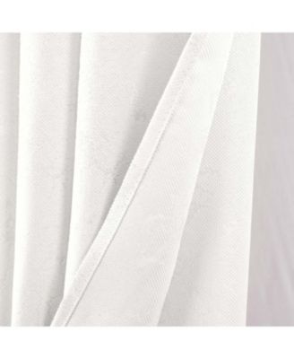 RT Designer Collection Cosmo Shimmer Jacquard 2 Pack Grommet Curtain Panel Pair 36" x 84" White