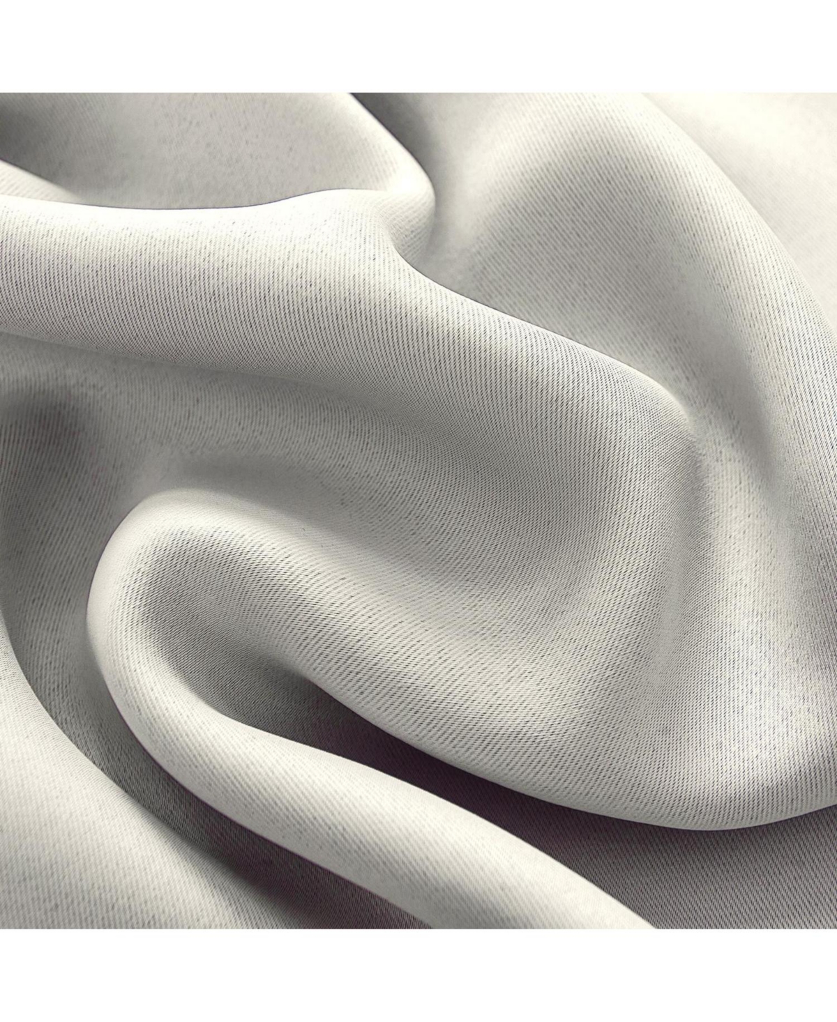 Rt Designers Collection Anchorage Blackout Grommet Curtain Panel 54" x 84" White