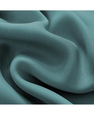 Anchorage Blackout Grommet Curtain Panel 54" x 63" Turquoise